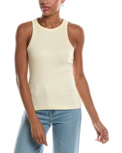 James Perse Cutaway Rib Tank In Neutral
