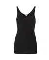 James Perse The Daily Ribbed Stretch-cotton Tank In Black