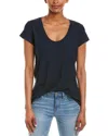 James Perse Deep V-neck T-shirt In Blue
