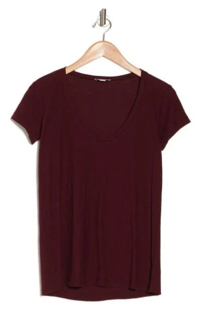 James Perse Deep V-neck T-shirt In Canyon