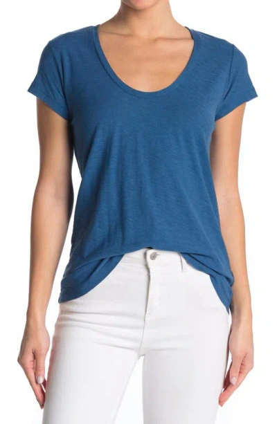 James Perse Deep V-neck T-shirt In Curacao