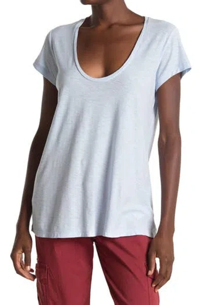 James Perse Deep V-neck T-shirt In Open Sky