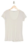James Perse Deep V-neck T-shirt In Sidewalk
