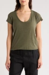 James Perse Deep V-neck T-shirt In Trooper