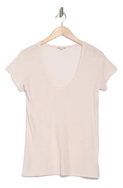 James Perse Deep V-neck T-shirt In Zephyr