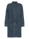 James Perse Denim Dress In Blue