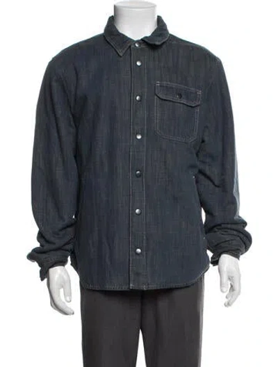 Pre-owned James Perse Denim Jacket In Blue