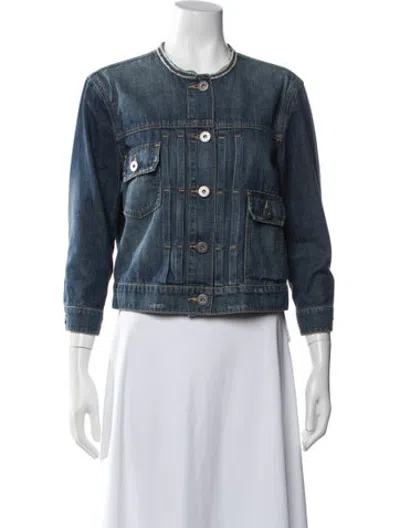 Pre-owned James Perse Denim Jacket In Blue