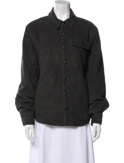 Pre-owned James Perse Denim Jacket In Gray