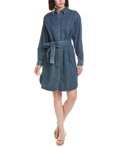 James Perse Denim Shirtdress In Gray