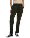 James Perse Double Pleat Linen-blend Trouser In Black