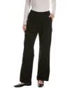 James Perse Wide Leg Relaxed Linen Pants Black In Black