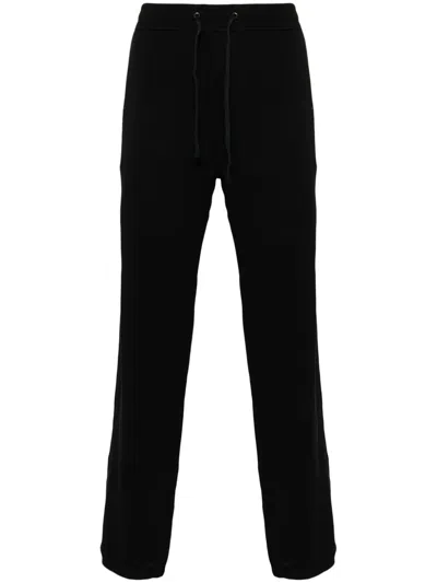 James Perse Drawstring-fastening Track Pants In Black