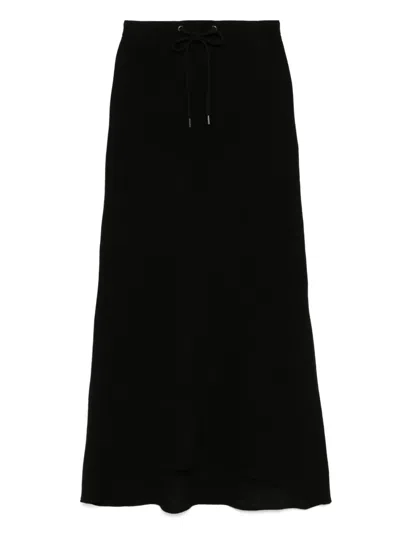 James Perse Drawstring Skirt In Black