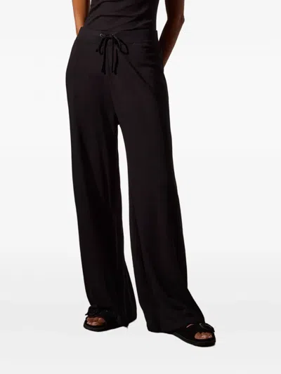 James Perse Drawstring Track Pants In Black