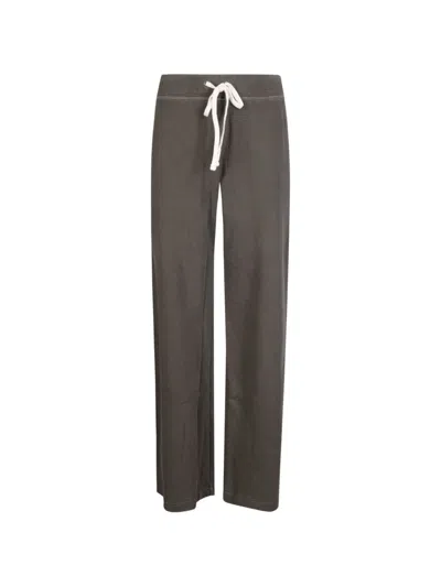 James Perse Drawstring Track Pants In Black