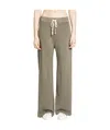 James Perse Drawstring Wide-leg Trousers In Green