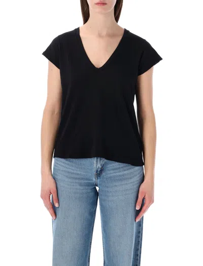 James Perse Essential Soft Cotton T-shirt - Women's Mini Fit In Black