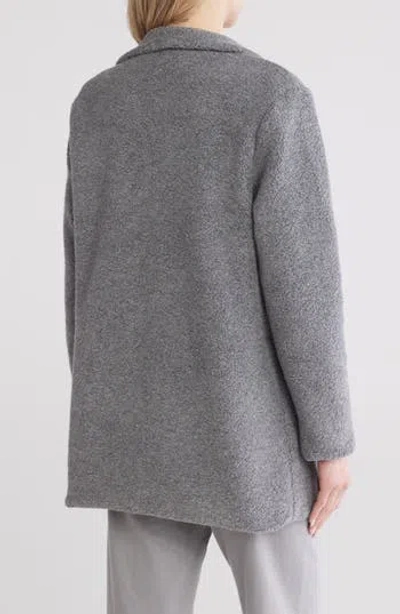 James Perse Faux Shearling Coat In Flannel