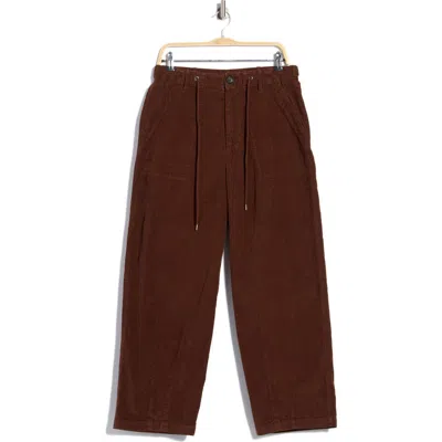 James Perse Fine Wale Corduroy Military Pants In Brown