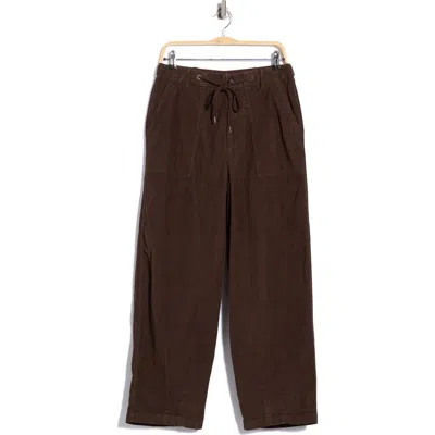 James Perse Fine Wale Corduroy Military Pants In Brown