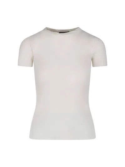 James Perse Fitted Short Sleeve T-shirt In White