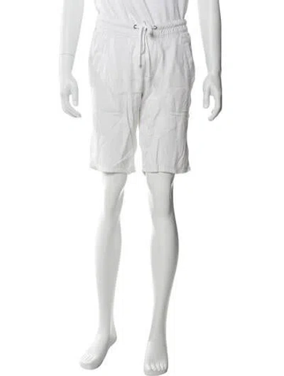 Pre-owned James Perse Flat Front Shorts In White