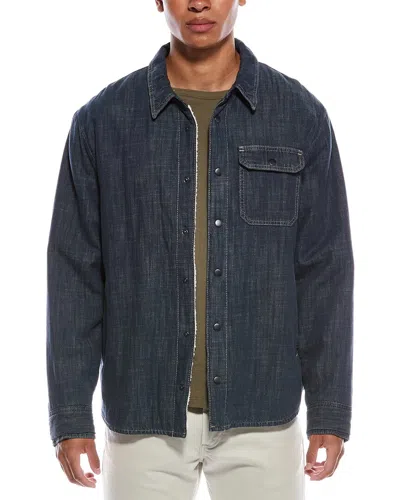 JAMES PERSE FLEECE-LINED DENIM SHIRT JACKET