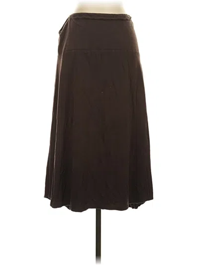 Pre-owned James Perse Formal Skirt In Brown