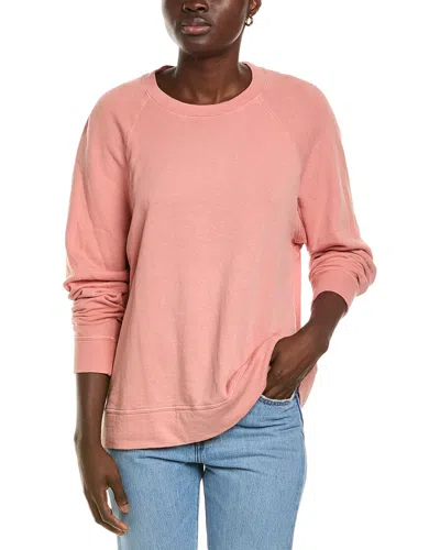 James Perse French Terry Hoodie In Pink