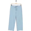 James Perse French Terry Raw Edge Sweatpants In Azure