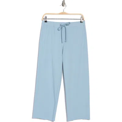 James Perse French Terry Raw Edge Sweatpants In Azure