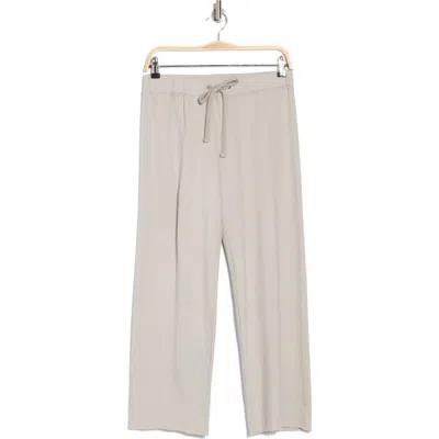James Perse French Terry Raw Edge Sweatpants In Mineral