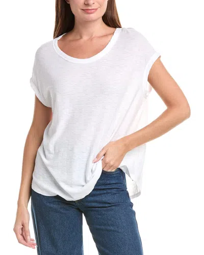James Perse French Terry Relaxed Sweatshirt In White