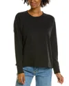 James Perse French Terry Relaxed Sweatshirt In Black