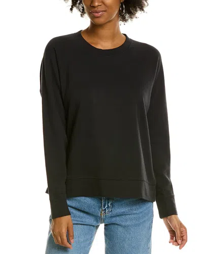 James Perse French Terry Relaxed Sweatshirt In Black