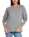 James Perse French Terry Relaxed Sweatshirt In Gray