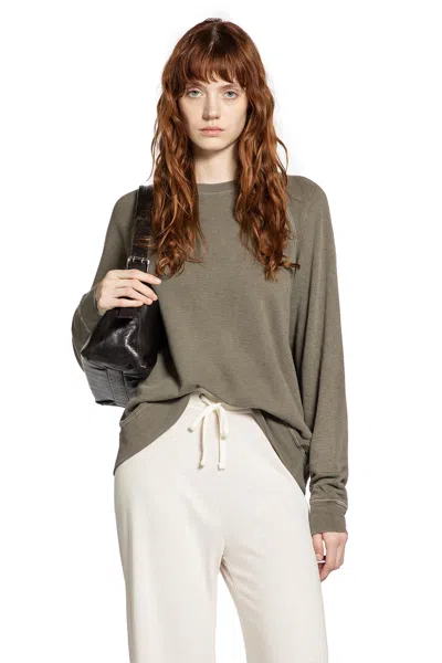 James Perse French Terry Relaxed Sweatshirt In Green