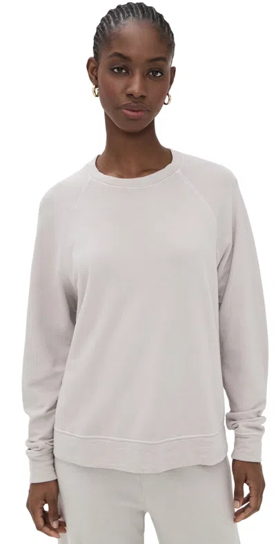 James Perse French Terry Relaxed Sweatshirt Salt Pigment