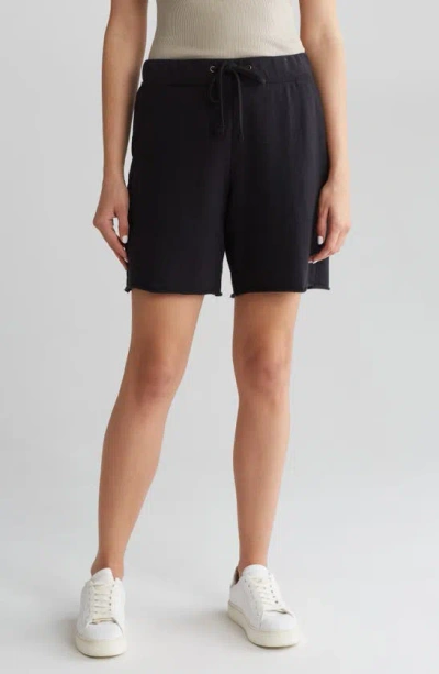 James Perse French Terry Shorts In Black