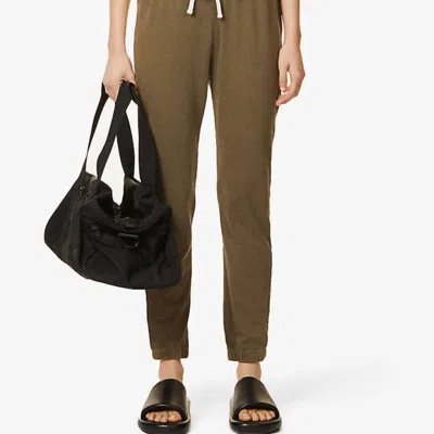 James Perse French Terry Sweat Pant In Old Whiskey In Brown