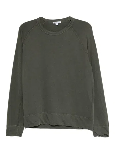 James Perse French-terry Sweatshirt In Green