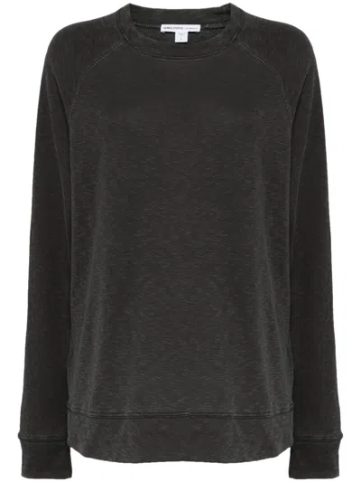 James Perse French Terry Sweatshirt In Grey