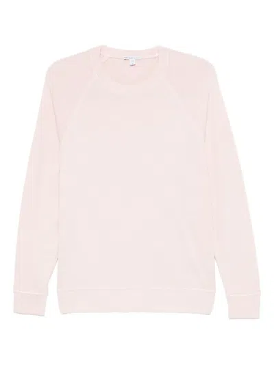 James Perse French-terry Sweatshirt In Pink