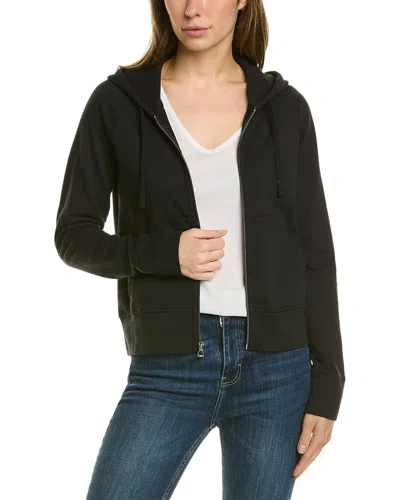 James Perse French Terry Zip Hoodie In Black