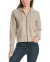 James Perse French Terry Crop Zip Hoodie In Multi