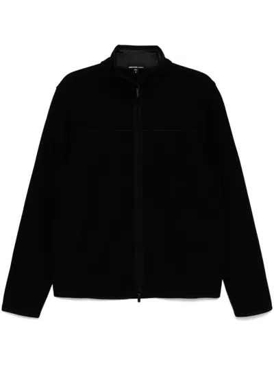 James Perse Funnel-neck Jacket In Black