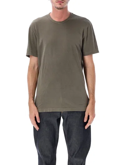 James Perse Garment-dyed Midweight Cotton Crewneck T-shirt In Green