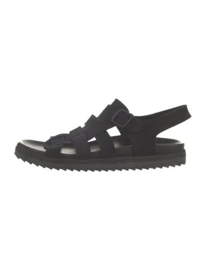 Pre-owned James Perse Gladiator Sandals In Black
