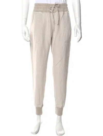 Pre-owned James Perse Graphic Print Joggers In Neutral